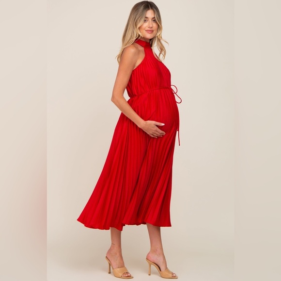 Pinkblush pleated midi nwot - Picture 2 of 5